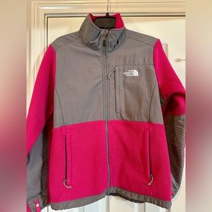 North Face Vintage Denali Fleece Jacket Women’s Size Medium - Hot Pink and Gray